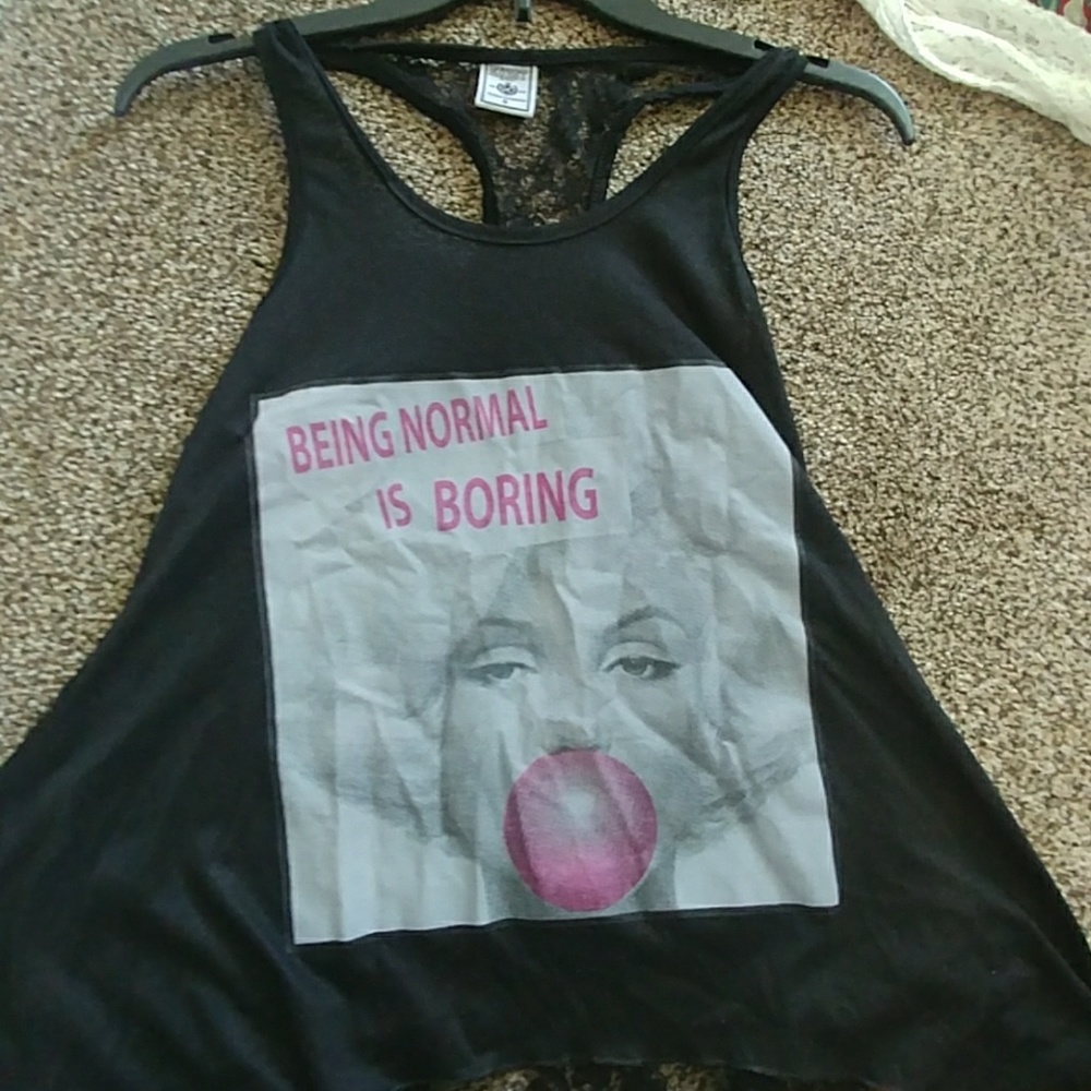 Lace back Marilyn Monroe tank